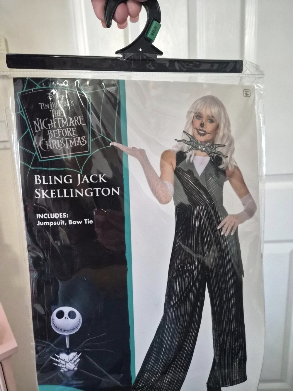 Bling Jack Skellington Jumpsuit - Black